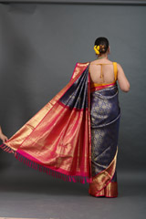 Blue Kanjeevaram Sareeuntitled (4 of 10)